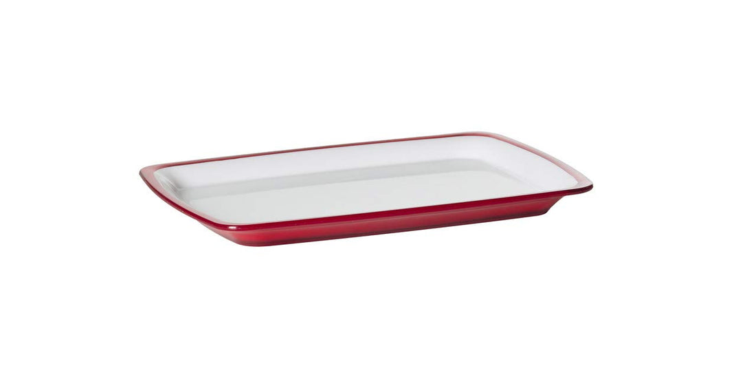 Omada KDG International SQUARE Rectangular Serving Plate, Red 28 x 20.5 cm M4515RR