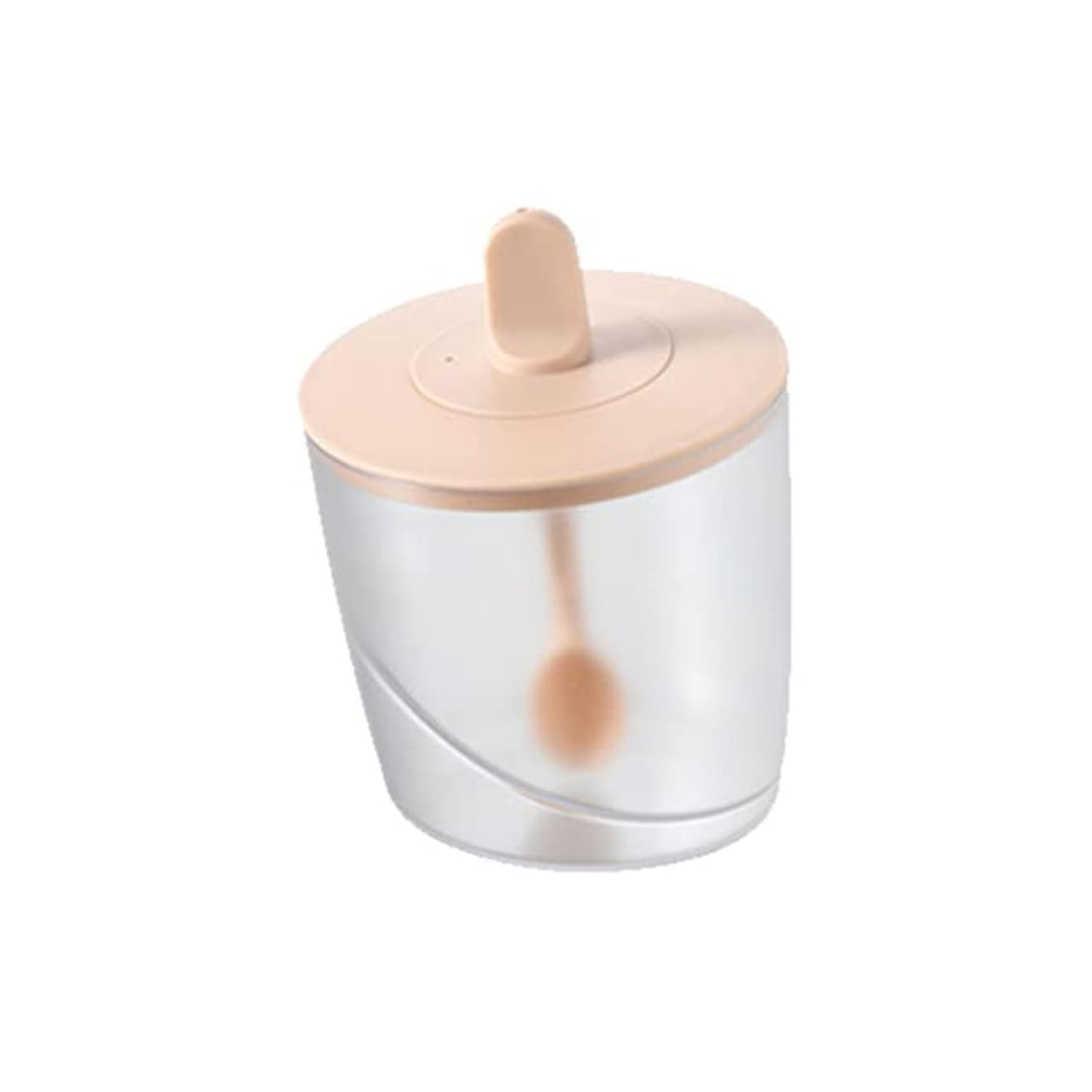 Plastic Seasoning Box Condiment Canister Kitchen Spice Rack Container with Lid Spoon Spice Sugar Bowl for Kitchen Sugar Bowl Kitchen Accessories (Pink)