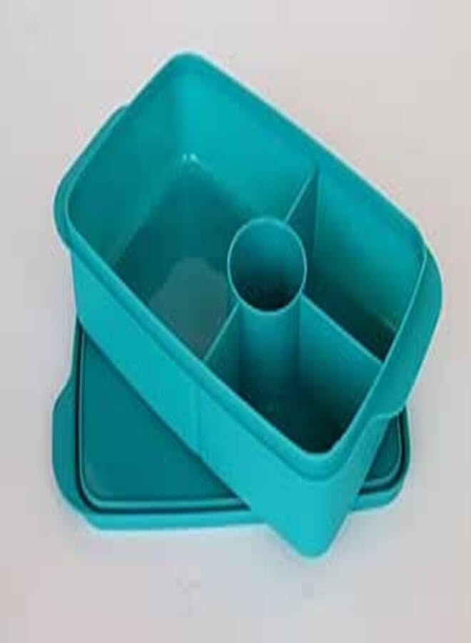 AREXOL 1 Liter Bento Lunch Box with 4 Smart Compartments for Kids and Adults Leakproof Microwave and Dishwasher Safe Food Storage Container for School Work and Travel