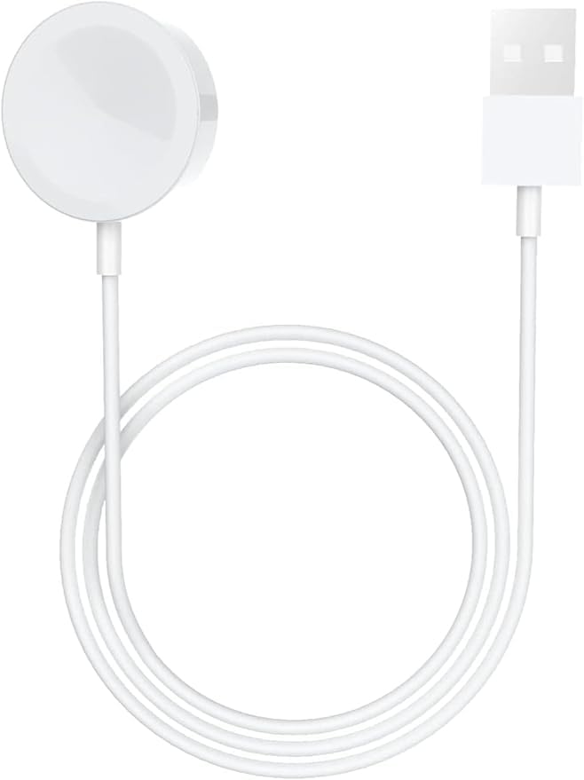 Magnetic Wireless Smart Watch Charger Compatible with X8 Ultra, X8 Plus Ultra, X8 Ultra Max, X9 Ultra, X9 Plus Ultra, X9 Ultra 2, X9 Plus Ultra 2 and Some Other Models White