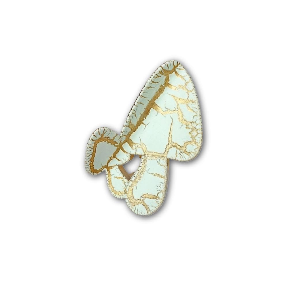 Crackle Finish Clip - Butterfly Hair Claw with Gold Veined Detail Lightweight and Stylish Multiple Colour Options (model 5)