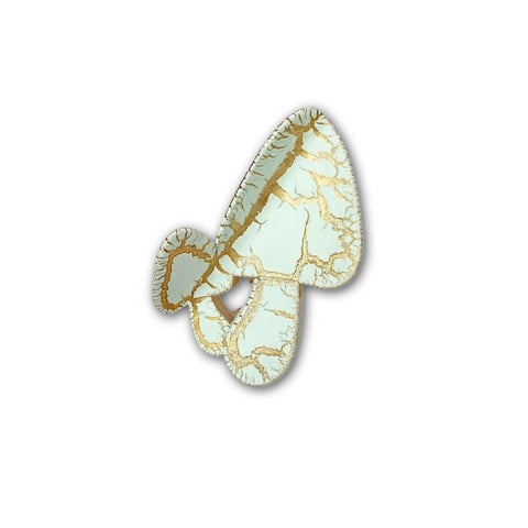 Crackle Finish Clip - Butterfly Hair Claw with Gold Veined Detail Lightweight and Stylish Multiple Colour Options (model 5)