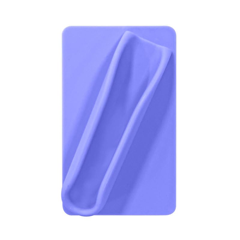 fashion mania Lip Gloss Adhesive Sleeve for Cell Phone, Silky Silicone Lip Holder Stick-on Phone Case, Compatible for iPhone Samsung Galaxy Android Smartphones (purple)