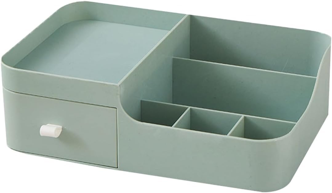 Makeup Storage Organizer for Cosmetics & Beauty Accessories, Modern Multi-Section Vanity Organizer for Brushes, Lipsticks, Skincare & Small Items, Chic Design