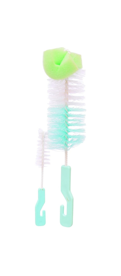 Baby Bottle Cleaning Brush Set, 2 Pieces - Green