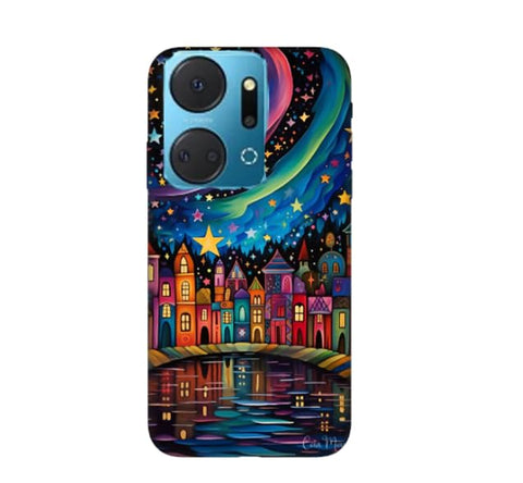 New design number 10023 Silicone Printed mobile case compatible with Honor X7a