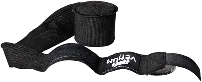 TRUE FIT® LiteFighter Boxing Hand Wraps Multi Length Semi Elastic Hand Wraps with Thumb Loop for Boxing, Great Elastic Hand Wraps for Men and Women (2 Pack) (Black, 3M)