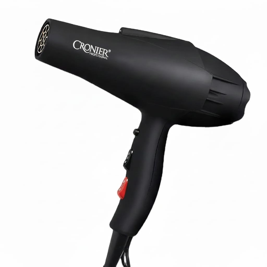 X7 Super Professional Hair Dryer, Black, 6000W, Barbers and Professional Salon