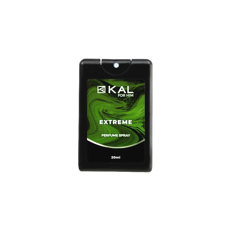 Kaline Perfume spray bottle Extreme With Apple Scent, 20 ml - black Green