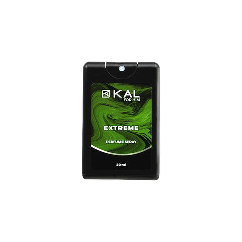 Kaline Perfume spray bottle Extreme With Apple Scent, 20 ml - black Green