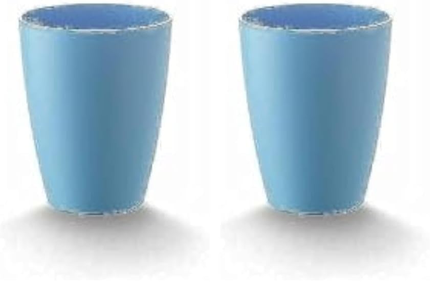 M-Design Lifestyle™ Small Cup 300 ml - BPA Free, Microwave Safe, Dishwasher Safe, Food Safe - Blue (Pack of 2)