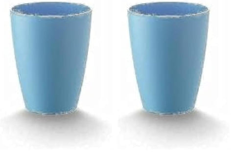 M-Design Lifestyle™ Small Cup 300 ml - BPA Free, Microwave Safe, Dishwasher Safe, Food Safe - Blue (Pack of 2)