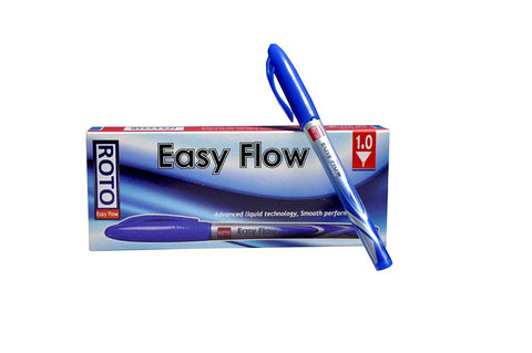 (Set Of Roto Easy Flow Blue Color (24 Pens