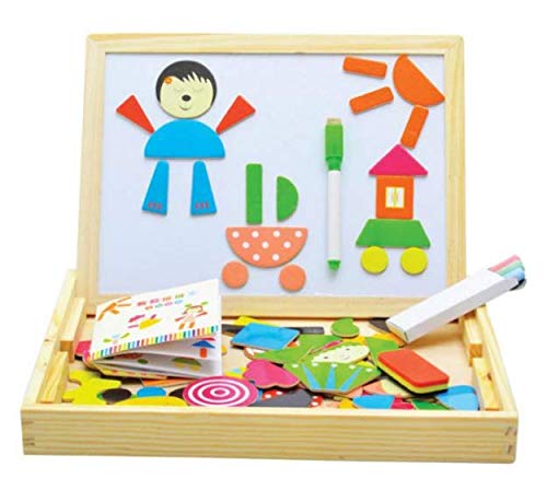 Beauenty Wooden Multifunction Children animal Puzzle Writing magnetic Drawing Board Blackboard Learning Education Toys For Kids
