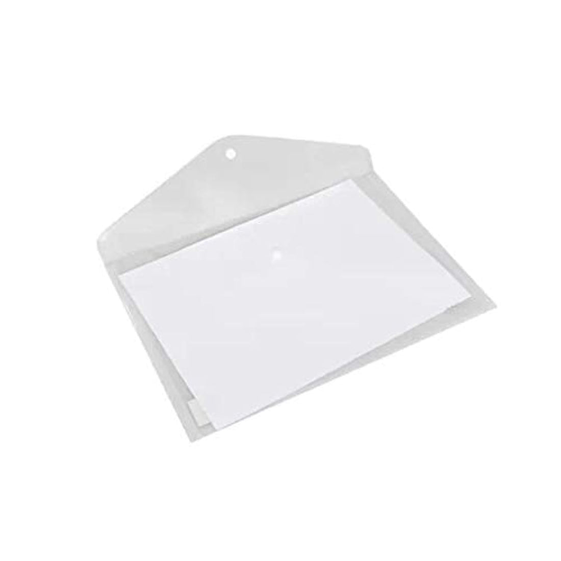 Set of 5 Transparent Plastic Folders File Bag Document Hold Bags A4 Paper Storage Office School Supplies BGYP12