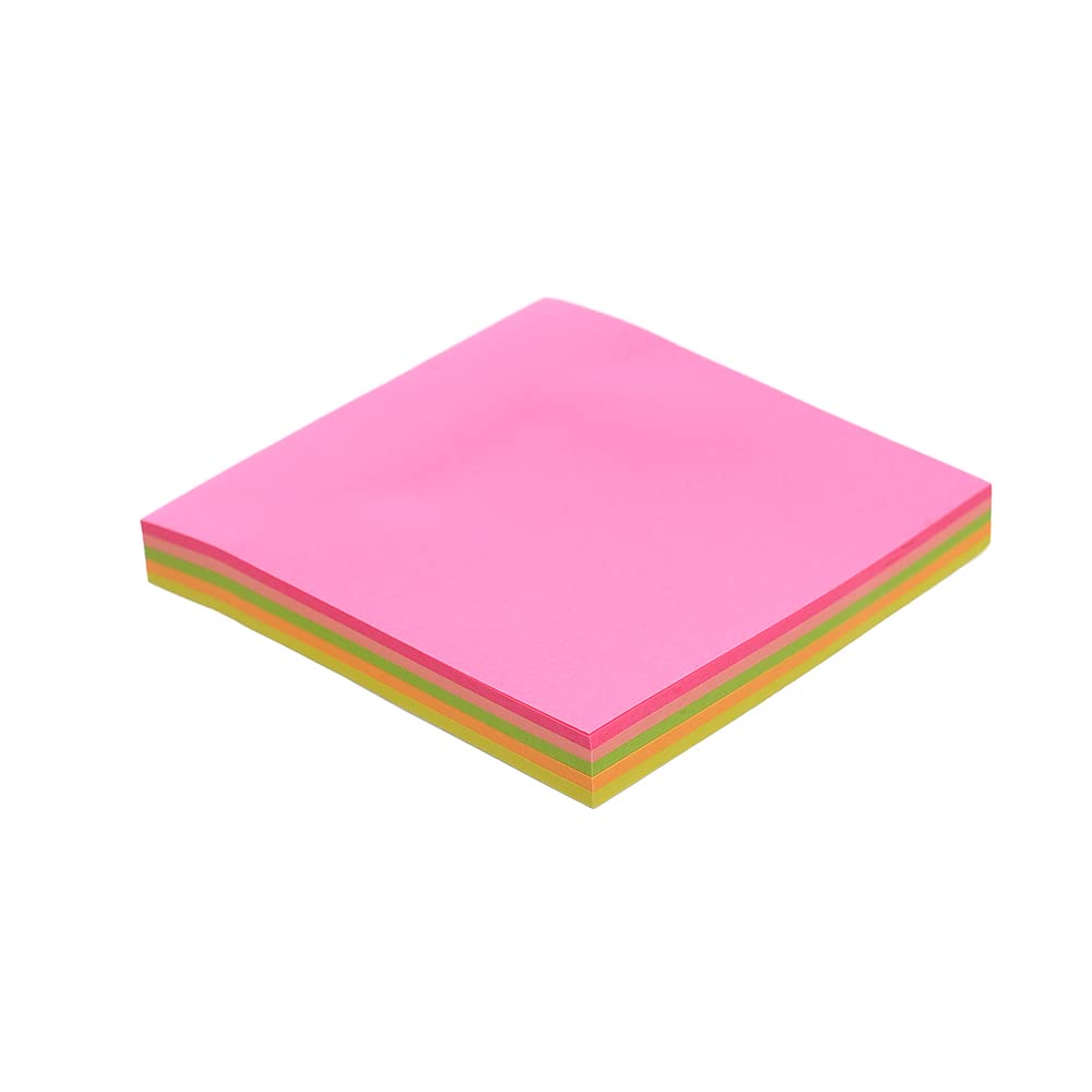 Aopai Multi Color Sticky Notes 8x8cm Set of 100 Sheets - Square Sticky Note