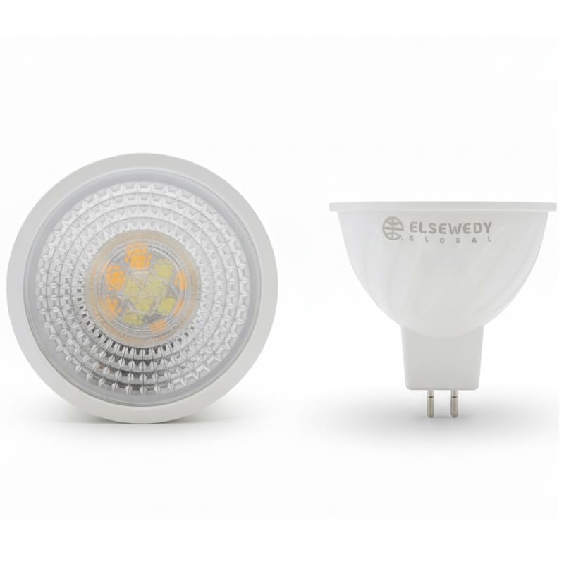 Premium LED Spot MR16 GU5.3 Fork Base | 5W Bulb | 5 Years Warranty | | Warm Light 3000K | Replaces 50W Halogen | OSRAM Chip | 450 Lumen | A+ Energy | 25,000 Hours | for Home, Office, Club