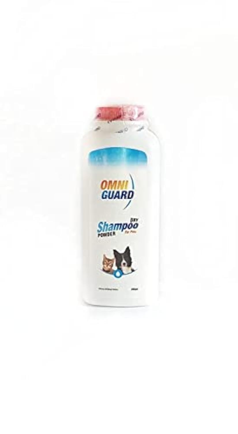 Omni Guard Pet Dry Shampoo For Cats & Dogs Coconut 200 gm