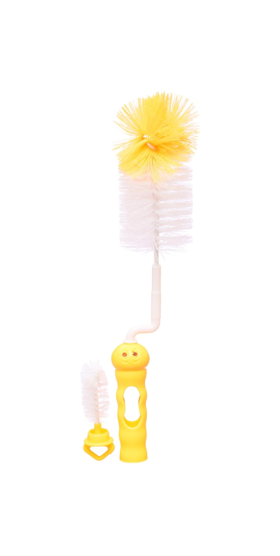 Lucky Baby Bottle Cleaning Brush Set, 2 Pieces - Yellow