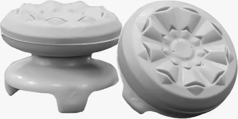 Professional Joystick Grips Compatible with PS4 and PS5 Controllers | Protective Cover and Stick Compatible with Galaxy Analog Extension White One Size
