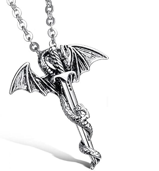 Necklace Dragon Friendship Timeless Beauty Men -Zinc Alloy Silver