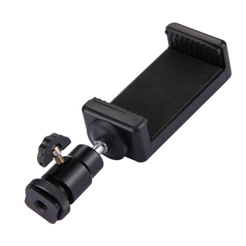 SOLUSTRE 1pc Ball Clamp Black Tripods Clipper Head Hot Selfie Mount Holder Universal Tripod for Adapter Stand Clip Shoe Phone Stick Degree Bracket Smartphone Vertical Mobile Cell Video