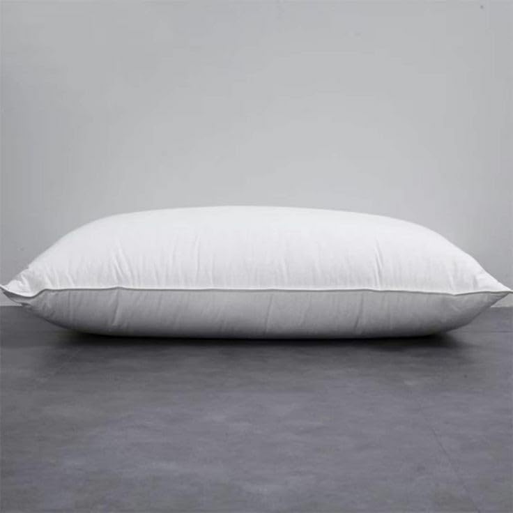 Home Station Soft Microfiber Bed Pillow, White, Premium Quality Bedding Comfort (1300g, 50x70cm)