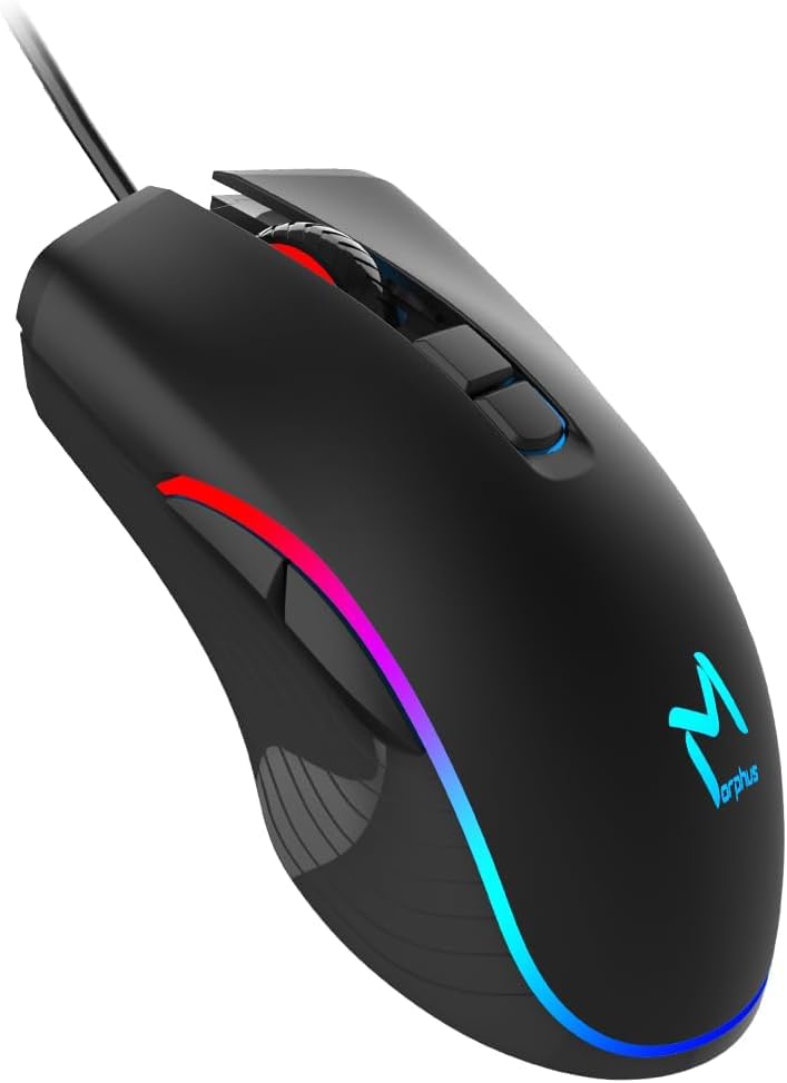 AIKUN GX66 Gaming Mouse/7200dpi/ Macro 7G Keyes / 50 Million Clicks/RGB 16.8 Million BACKLIT.