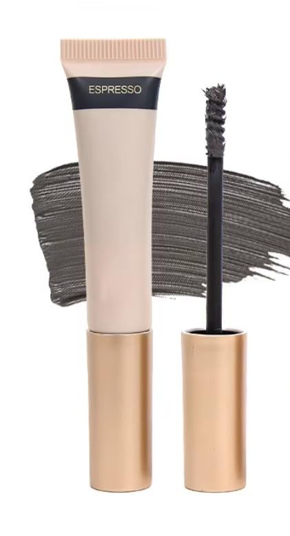 EYEBROW CREAM MASCARA -Eyebrow Mascara, Long Lasting, Eyebrow Fixing, Defining, Shape & Fill Brows, Liquid Eyebrow Make up, Volumizing, Natural Looking (O1-ESPRESSO)