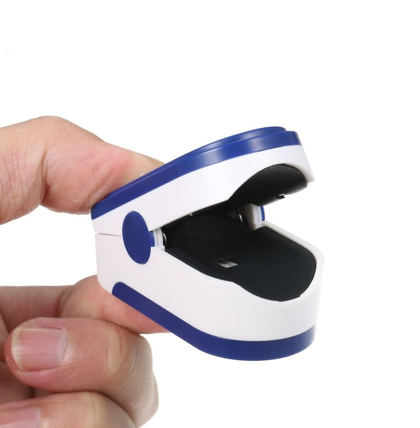 Digital Finger Pulse Oximeter Mini SpO2 Monitor Oxygen Saturation Monitor Pulse Rate Perfusion Index Measuring Gauge Device