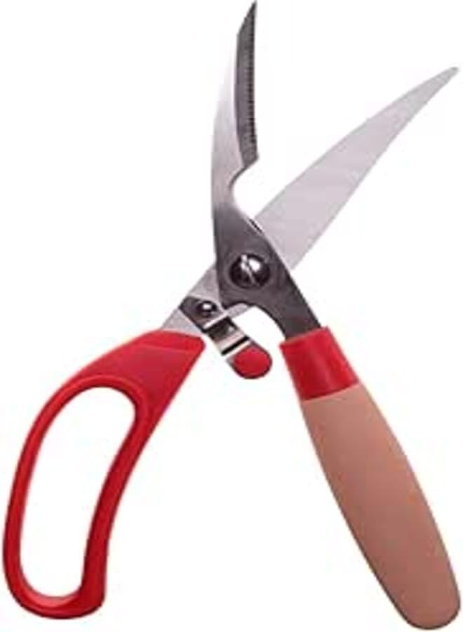 Dollar for Import Ergonomic Handle Metal Poultry Scissors - Multicolor