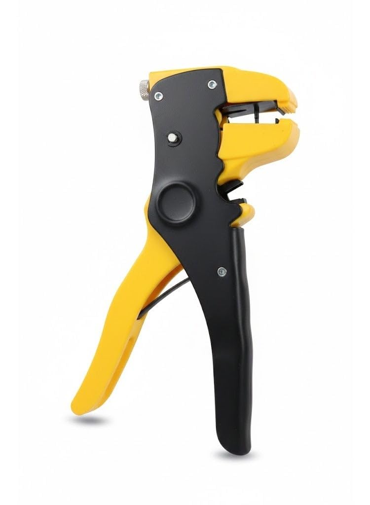 7 Inch Automatic Wire Stripper and Cutter with Self-Adjusting Jaws, Adjustable Wire Gauge Settings, Ergonomic Grip, Heavy Duty Construction for Electrical Installation, Electronics Repair and DIY Proj