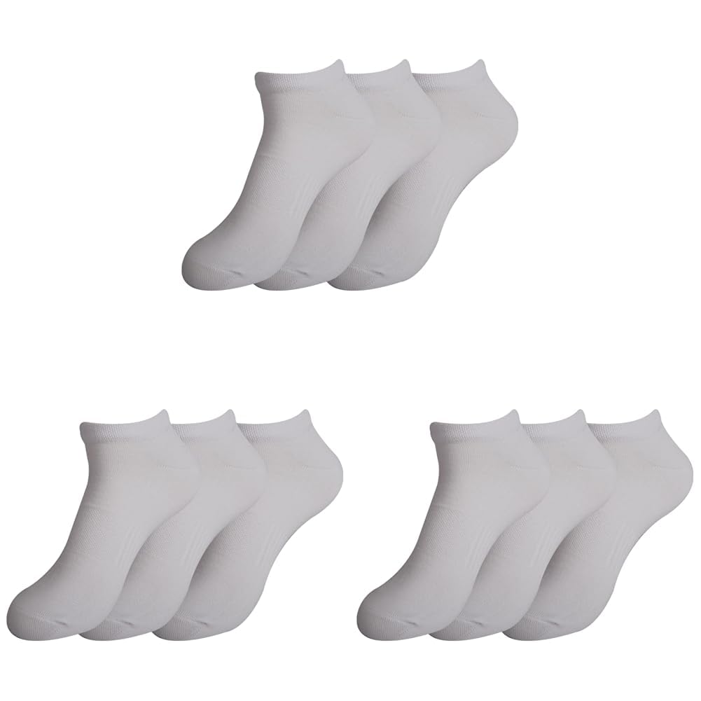 A Pack Of 9 Ankle Socks From Future Sports Size 36-40,MultiColoure