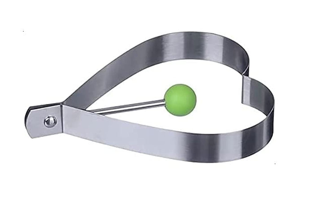 Elyassin Egg Pancake Ring Molds - Stainless Steel Heart & Round Shaped Heat Resistant Fried Egg Molds