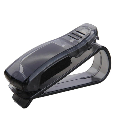 "Car Glasses Holder with License and Card Holder - Vehicle Organization and Accessories Storage"