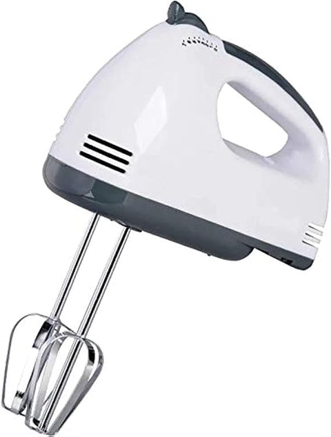 Electric Egg Beater 7 Speeds Manual Egg Beater – Kitchen Hand Mixer with Stainless Steel Whisks – Lightweight and Easy to Use for Baking Desserts and Cakes