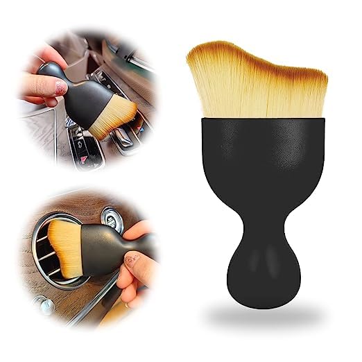 LISHER Multipurpose Car Interior AC Vent Dashboard Dust Dirt Cleaner Cleaning Brush for Car Interior PC Laptop Keyboard Electronic Gadgets Cleaning Brush