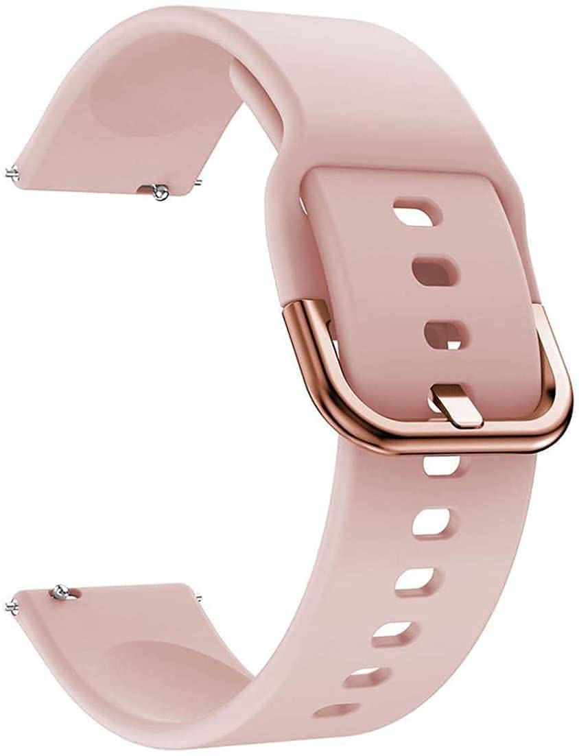 ClickAE 20MM Silicone Strap/Band for Amazfit GTS 3, GTS 2, BIP U, BIP U PRO,BIP, BIP S, BIP LITE,POP PRO,GTR 42MM,GTS, GTS 2E,GTS 2MINI (Pink)