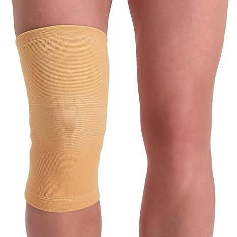 Knee Braces for Arthritis, Joint Pain, Tear, Running, Basketball, Gym, Men and Women, Dark Beige, Pack of 1 (L)