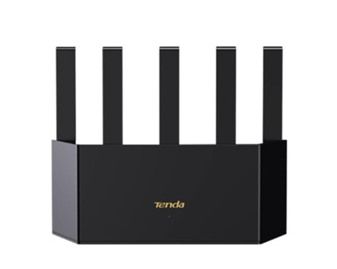 Tenda RX2L Pro Wi-Fi 6 WLAN Router (AX1500 Dual Band 1201Mbps 5GHz, 300Mbps 2.4GHz) 5X External Antennas, 4-Gigabit Port, Repeater & AP Mode, Wi-Fi+, Child Lock, WPA3, VPN, No DSL Function