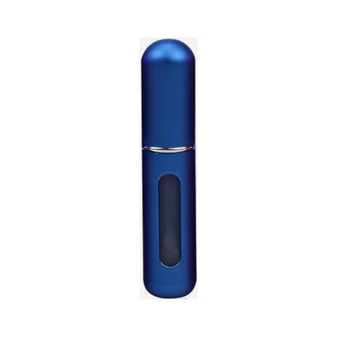 Premium 6ml Portable Mini Refillable Perfume Bottle Spray Round Tube Pump Empty Cosmetic Atomizer Scent Bottle for Travel (Matt Blue)