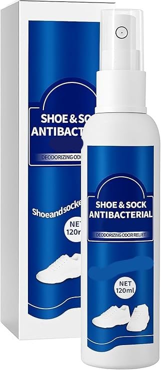 Shoe & Socks Disinfectant Spray Deodorizer Antibacterial Antifungal Formula Long Lasting Freshness Easy to Use
