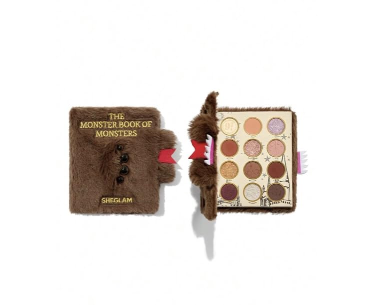 'Book of the Monsters' Eyeshadow Set, 12 Colors, Brown Velvet Box, Monster