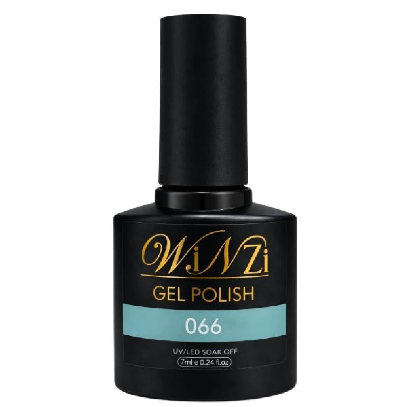 Turquoise Blue Gel Nail Polish 7ML, High Gloss Soak Off UV LED Gel Polish, Smooth Application, Long Wearing Color for Nail Art French Manicure Salon Use and DIY at Home (066)
