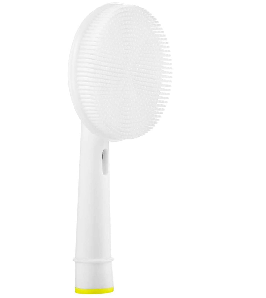 Facial Cleansing Brush Replacement Head Compatible with Oral B Bruan Electric Toothbrush Bases-2 Waterproof Silicone Face Spin Brushes for Cleansing Deep Cleaning & Massaging (White)
