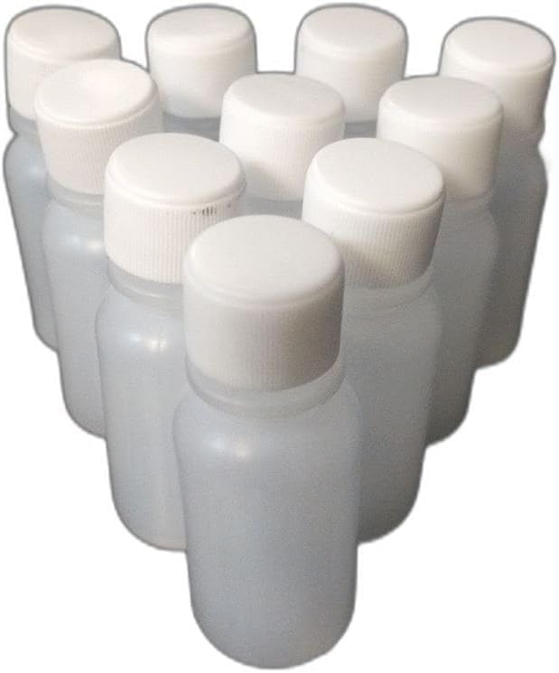 Empty Plastic Bottle, Semi-Transparent, Natural Finish, Flexible, for Oils, Serums, and E-Liquids, Reusable, LDPE Squeeze Bottles (10, 20 ml)
