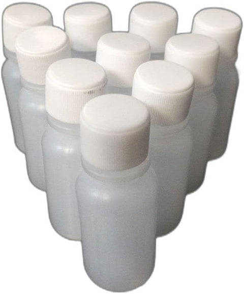 Empty Plastic Bottle, Semi-Transparent, Natural Finish, Flexible, for Oils, Serums, and E-Liquids, Reusable, LDPE Squeeze Bottles (10, 20 ml)