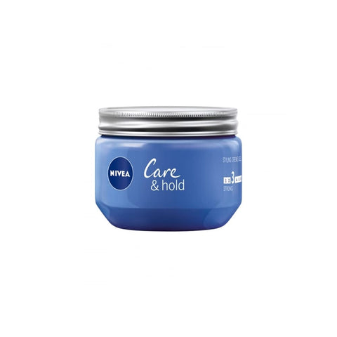 NIVEA Care & Hold Cream Gel, Styling Gel in 2 Packs of 150 ml, Long Hair Gel with Anti-Frizz, Cream Gel for Short and Medium Length Hair with Vitamin B3