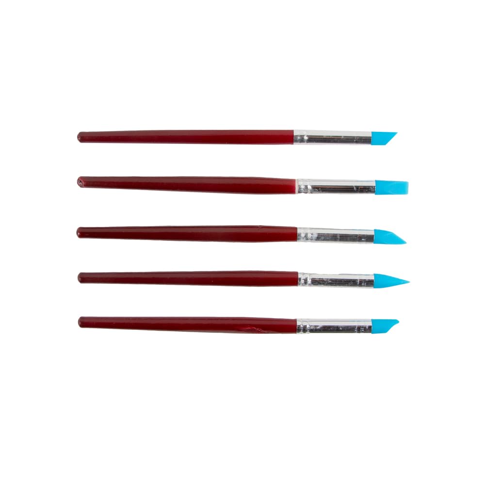 Keep Smiling Rubber Eraser Set 5 Pieces, Durable, Non-Toxic