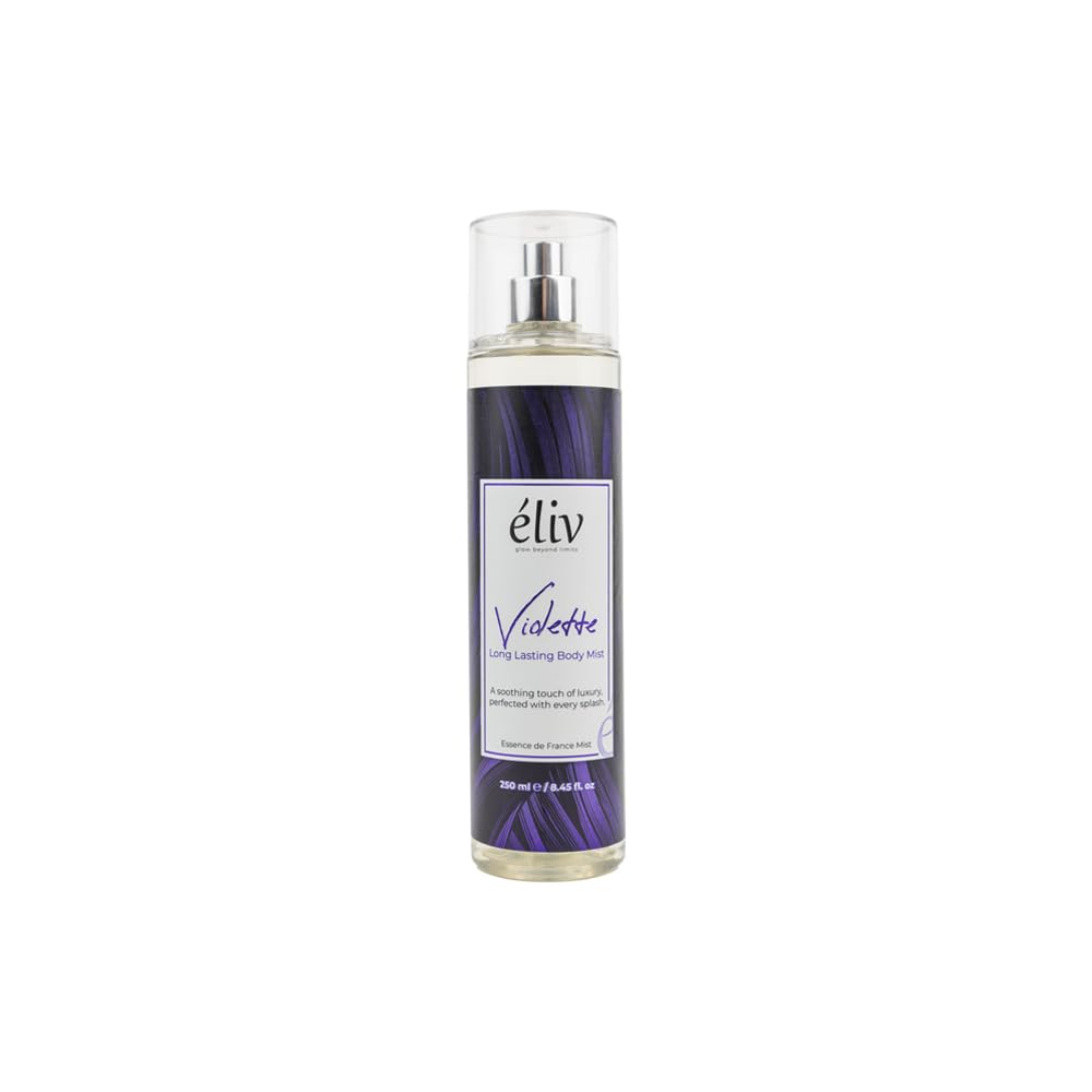Violette Long Lasting Body Mist, 250ml, Blackberry Bergamot Amber Rose Vanilla Musk, Dermatologically Tested, Cruelty Free